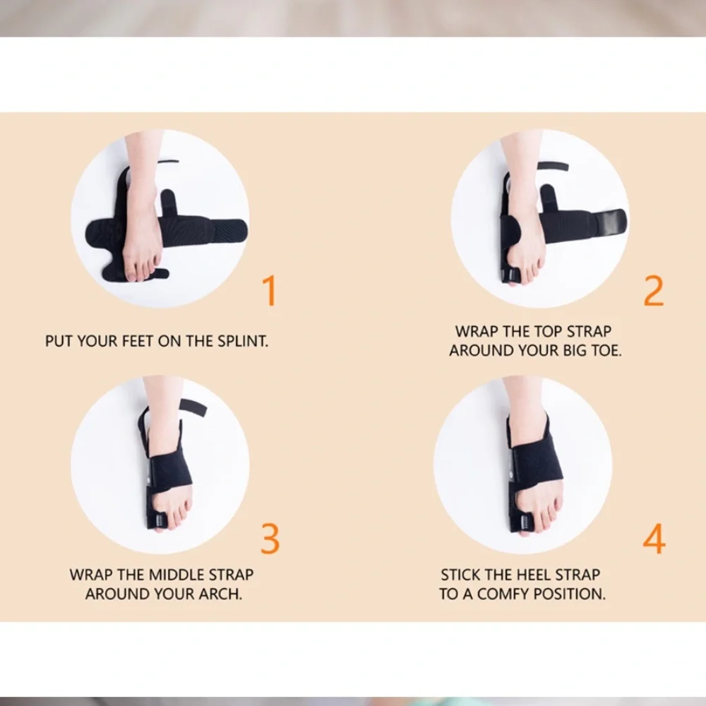 Bunion Splint (Toe Corrector - Black) - Picture 2 of 2